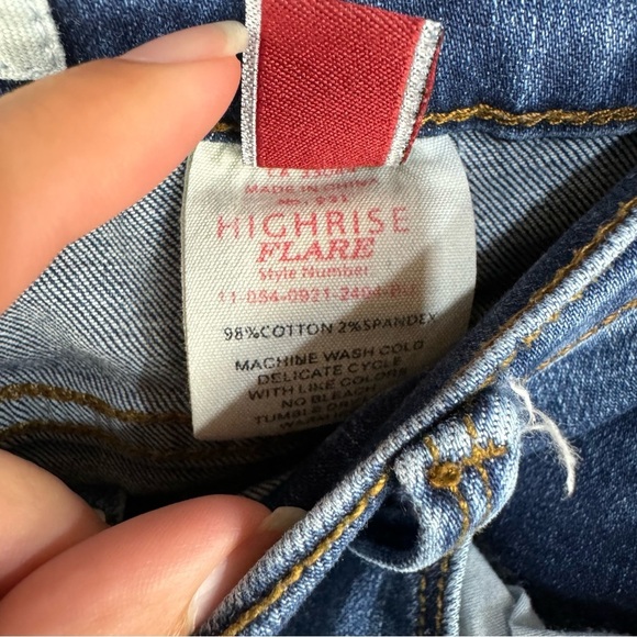 Stetson high rise flare denim jeans western rodeo festival bell bottoms - Picture 4 of 5